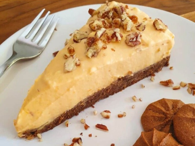 Vegán sütőtökös sajttorta