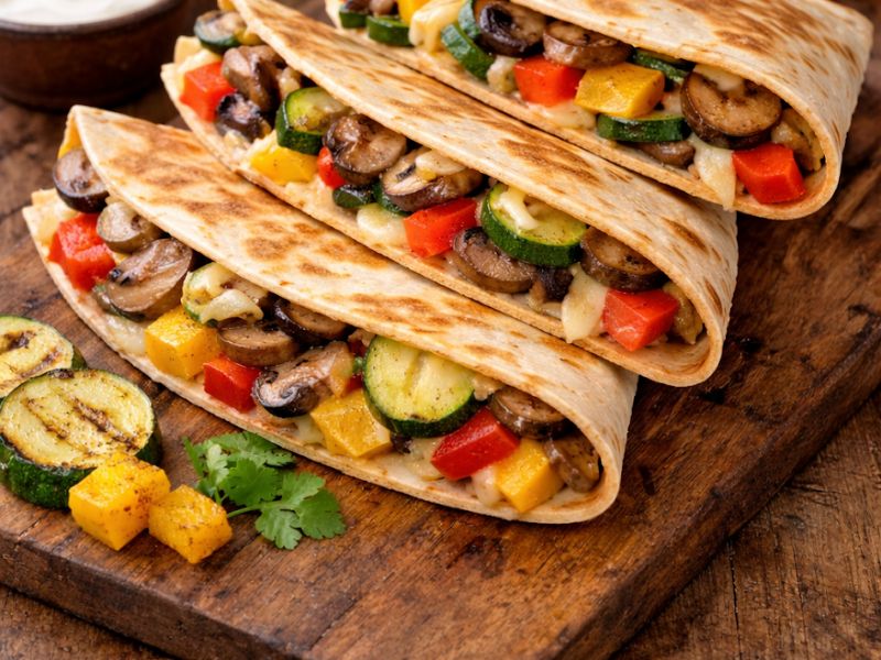 Vegetáriánus quesadilla