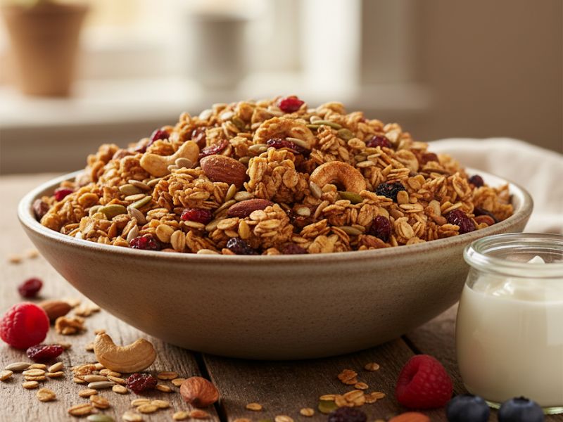 Ropogós granola házilag