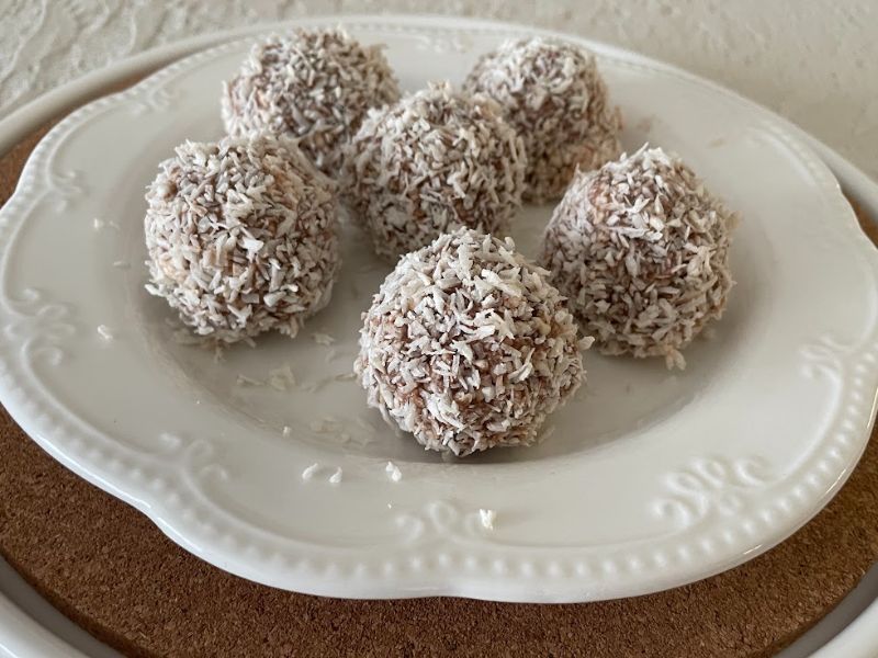 Túrós proteingolyó kakaóval