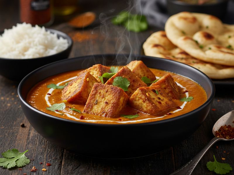 Krémes Vegán Tikka Masala (Tofuval)