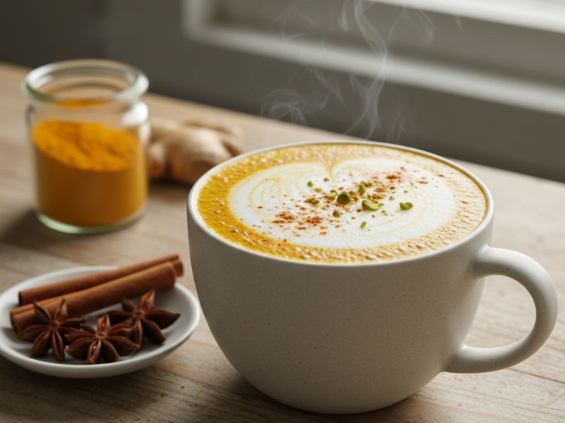 Kurkumás latte