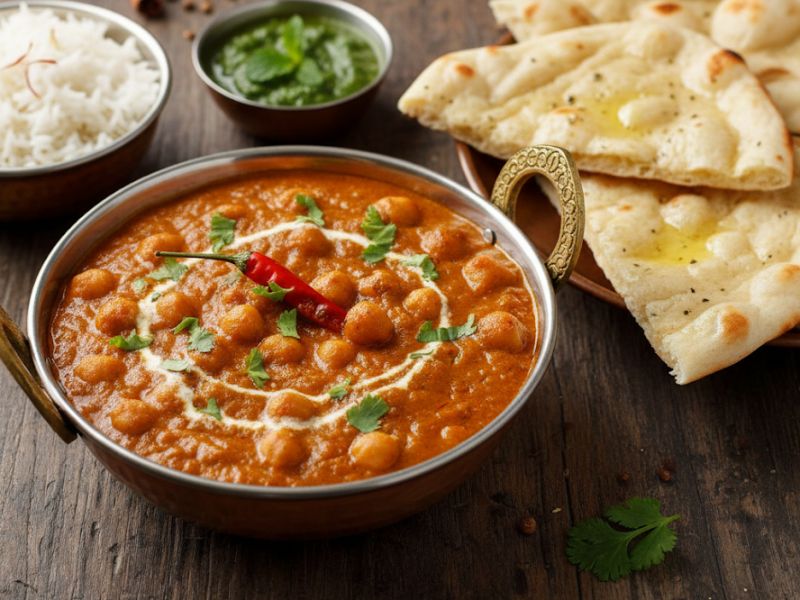 Indiai csicseriborsó curry