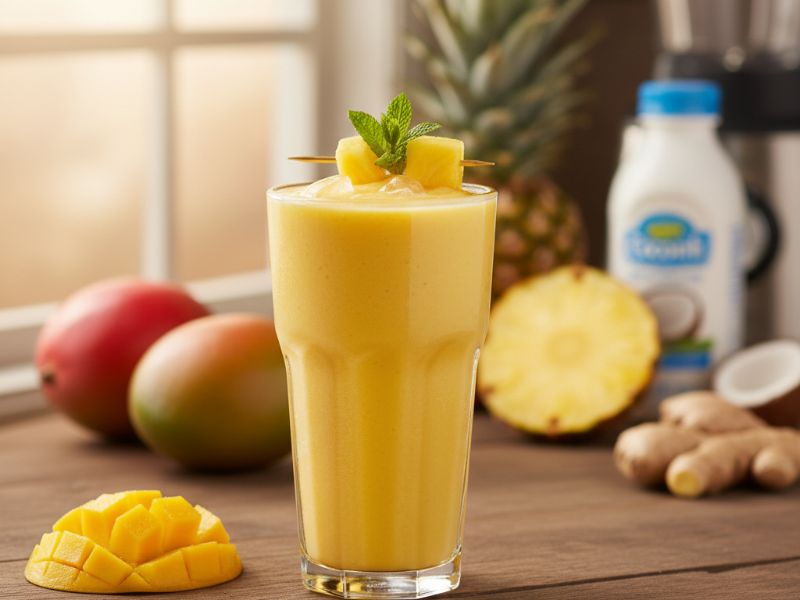 Trópusi Mangó-Ananász Turmix