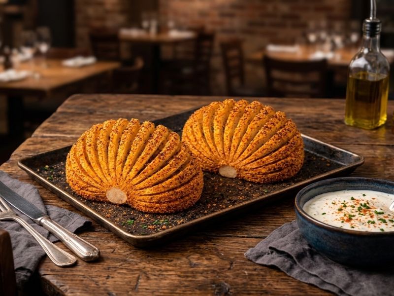 Rántott Hasselback-hagyma 