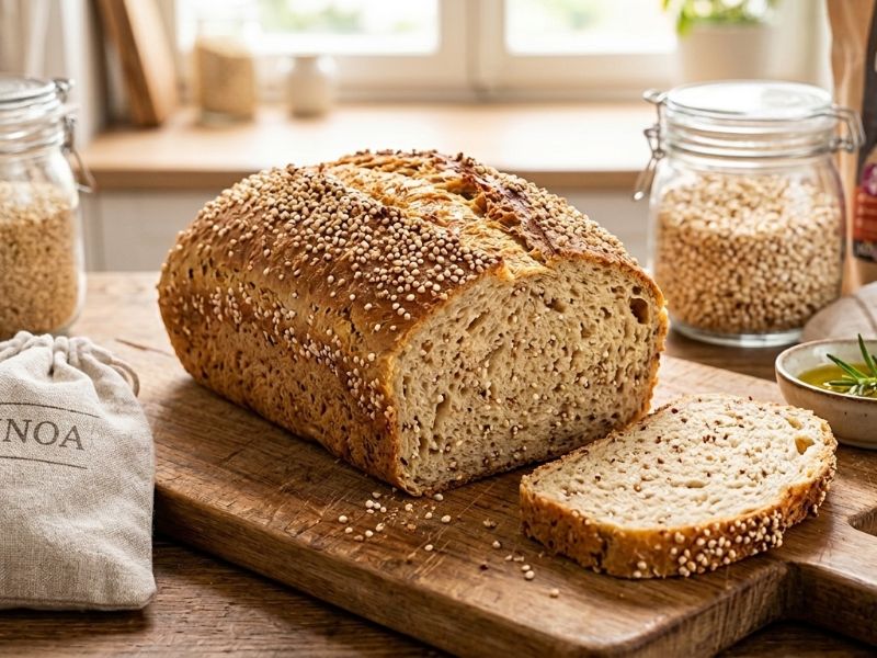 Puffasztott Quinoa Kenyér