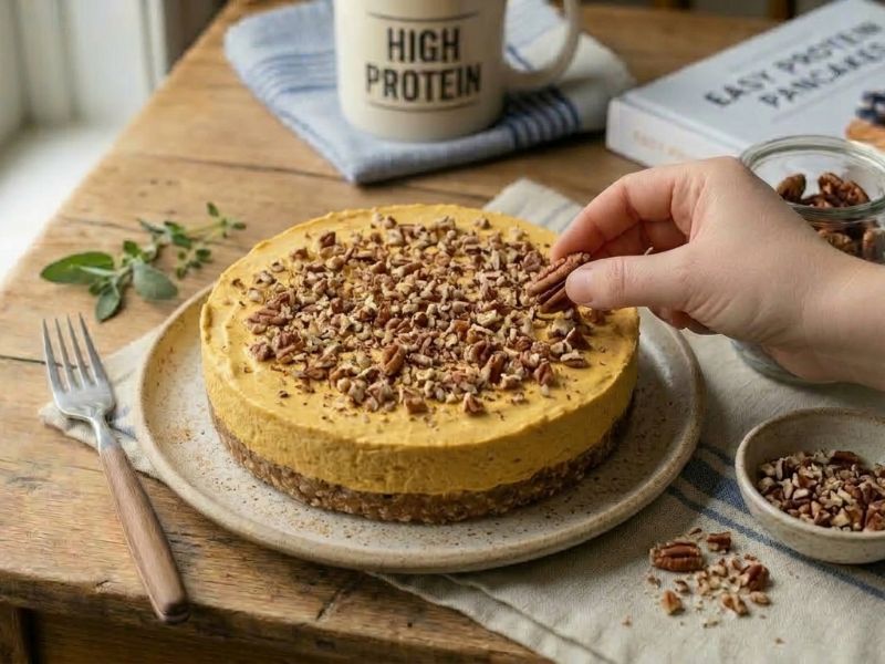 Vegán sütőtökös sajttorta