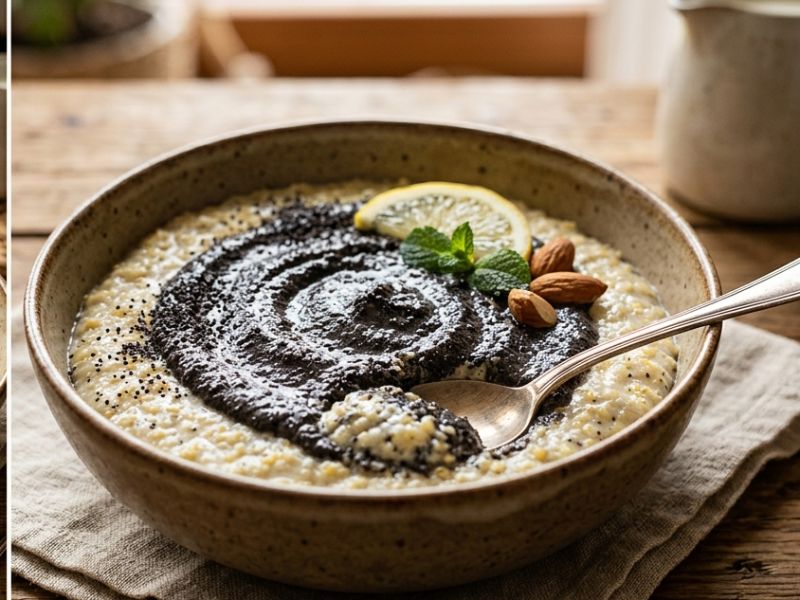 Kölespuding mákkrémmel