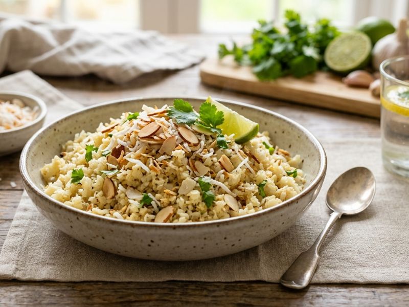 Kókuszos karfiolrizs