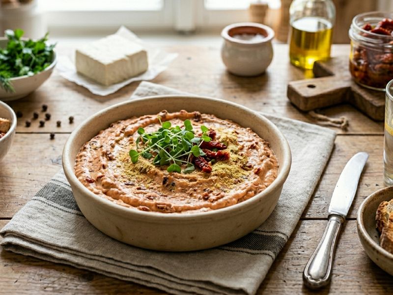 Vegán paradicsomos tofukrém