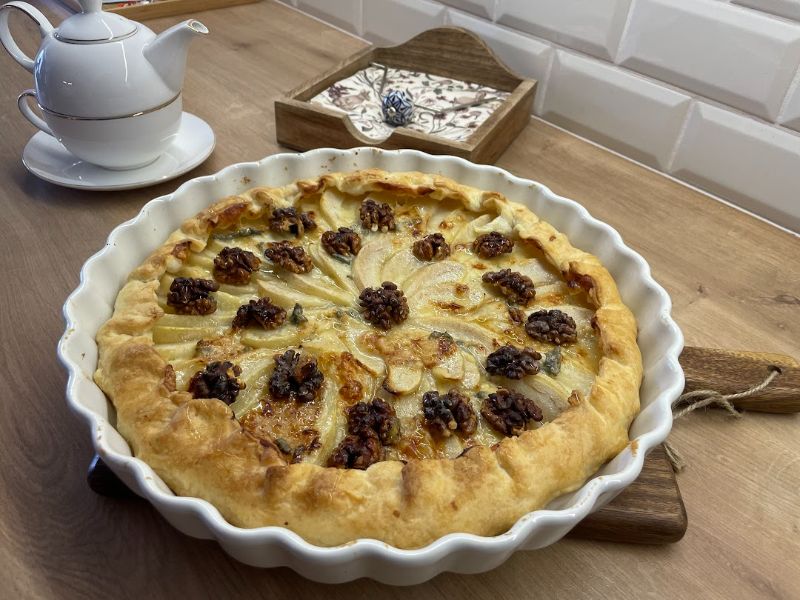 Gorgonzolás körtés lepény 