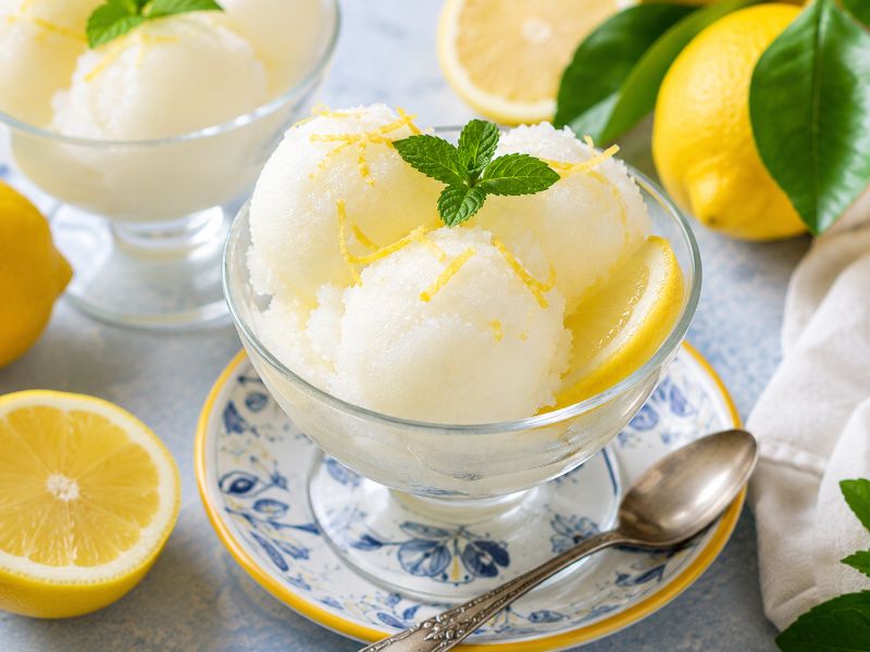 Hagyományos olasz citrom sorbetto